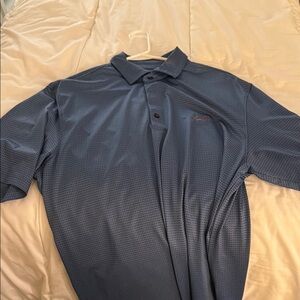 Greg Norman Collection Blue Polo Shirt Relaxed Fit
